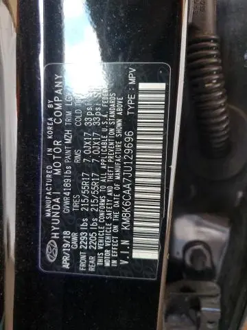 2018 HYUNDAI KONA SEL  