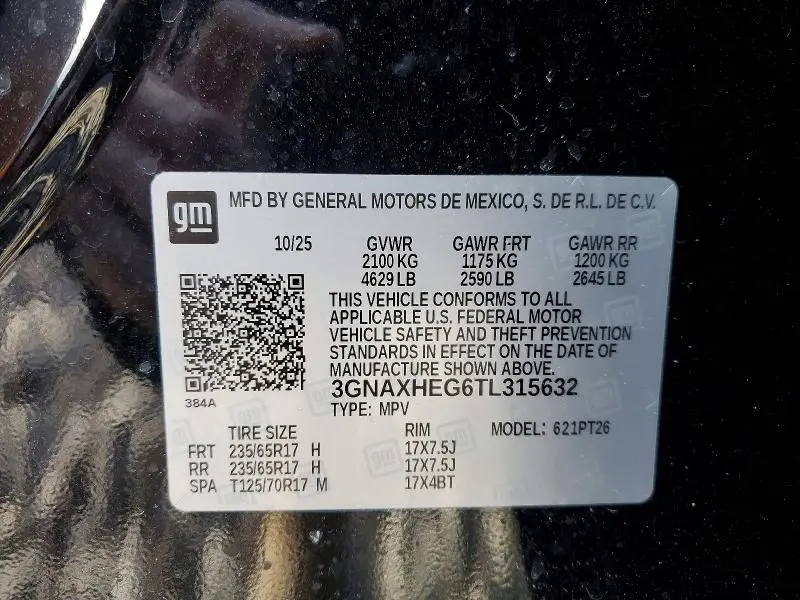 2026 CHEVROLET EQUINOX LT  