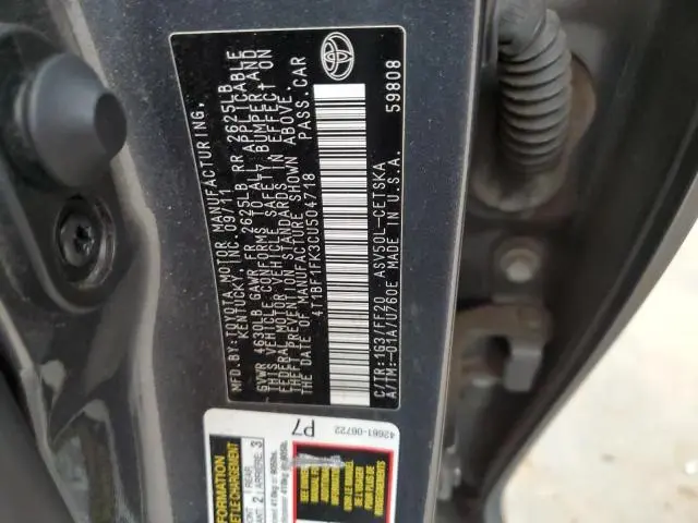 2012 TOYOTA CAMRY BASE  