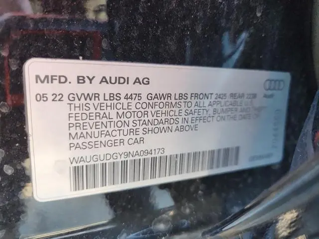 2022 AUDI A3 PREMIUM  