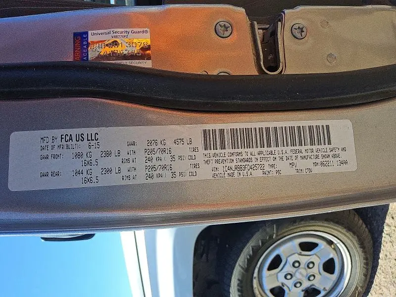 2015 JEEP PATRIOT SPORT  