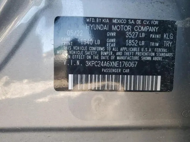 2022 HYUNDAI ACCENT SE  