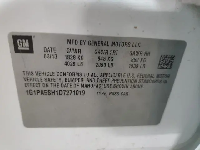 2013 CHEVROLET CRUZE LS