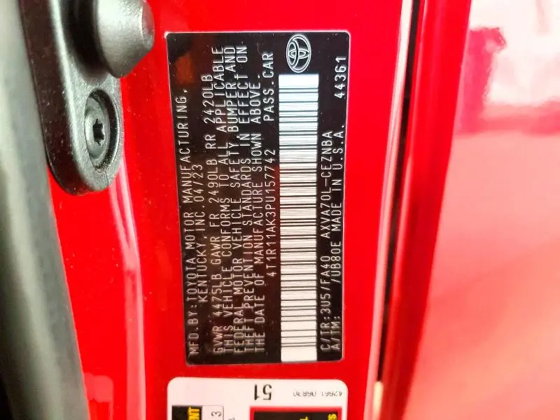 2023 TOYOTA CAMRY LE  