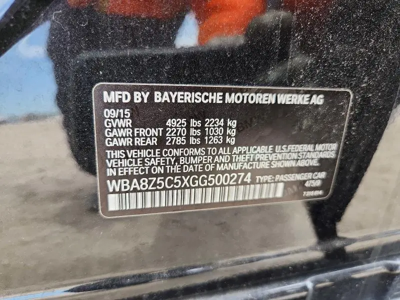 2016 BMW 328 XIGT SULEV  