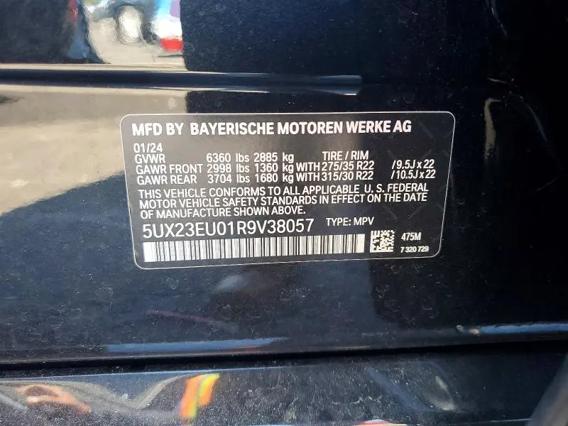 2024 BMW X5 XDRIVE40I  
