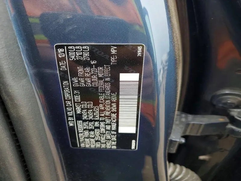 2019 VOLVO XC60 T6 INSCRIPTION  