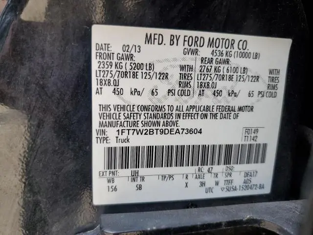 2013 FORD F250 SUPER DUTY  