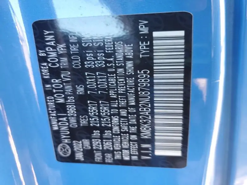 2022 HYUNDAI KONA SEL  