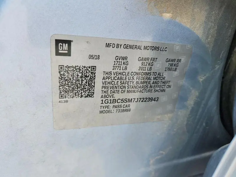 2018 CHEVROLET CRUZE LS  