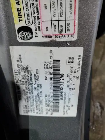 2012 FORD FUSION SEL  