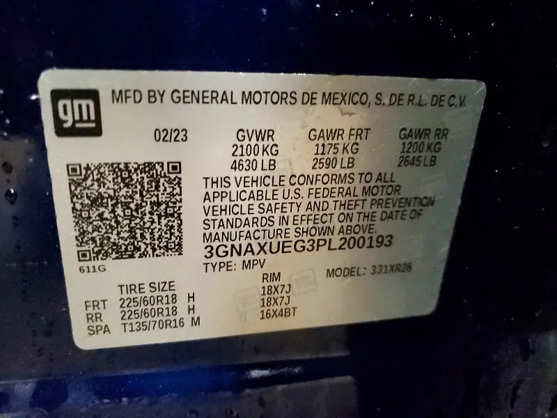 2023 CHEVROLET EQUINOX LT  