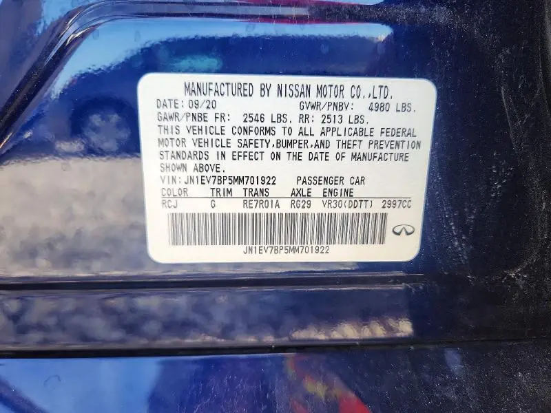 2021 INFINITI Q50 LUXE  