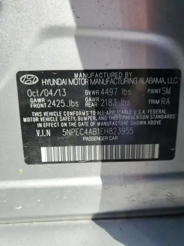 2014 HYUNDAI SONATA SE  
