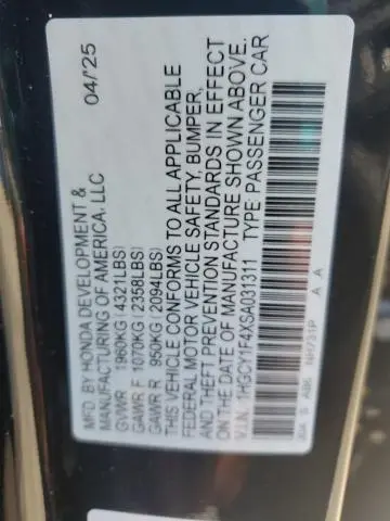 2025 HONDA ACCORD SE  