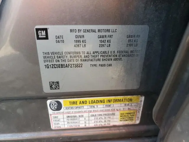 2010 CHEVROLET MALIBU 1LT  
