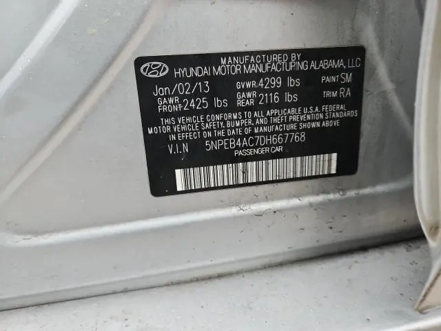 2013 HYUNDAI SONATA GLS  