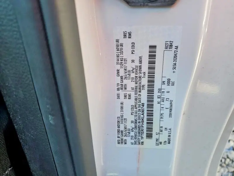 2019 FORD RANGER XL  