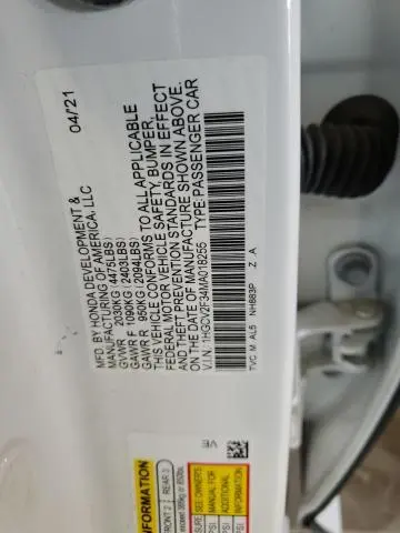 2021 HONDA ACCORD SPORT  