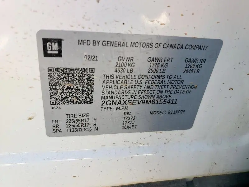 2021 CHEVROLET EQUINOX LS  