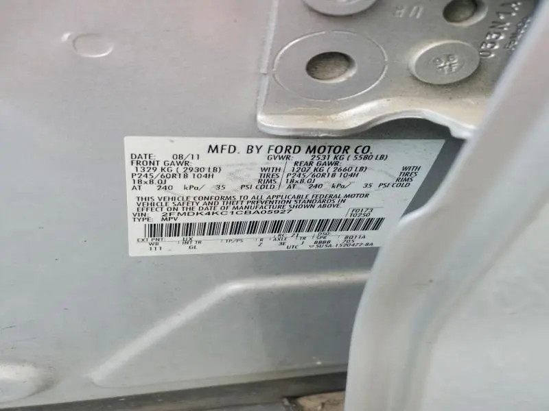 2012 FORD EDGE LIMITED  