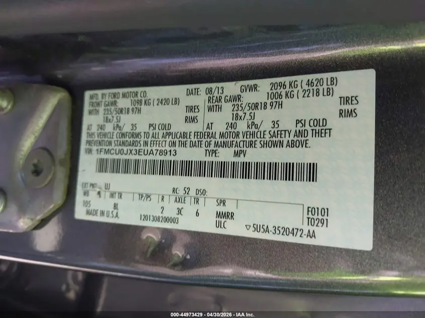 2014 FORD ESCAPE TITANIUM