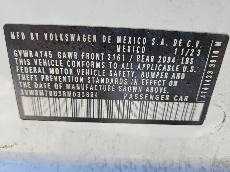 2024 VOLKSWAGEN JETTA SPORT  