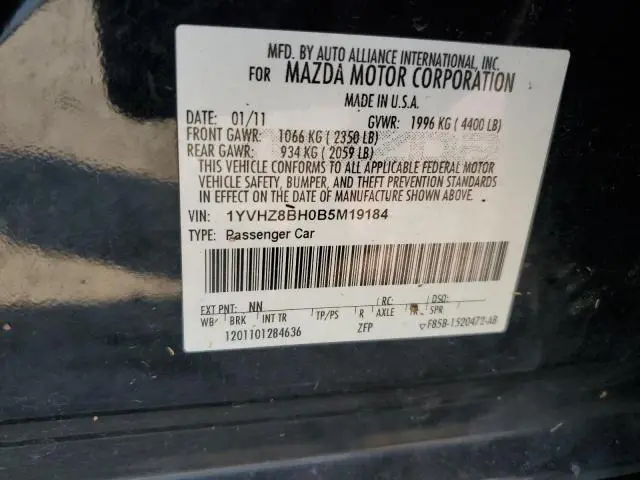 2011 MAZDA 6 I  