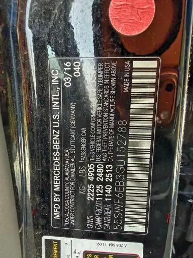 2016 MERCEDES-BENZ C 450 4MATIC AMG  