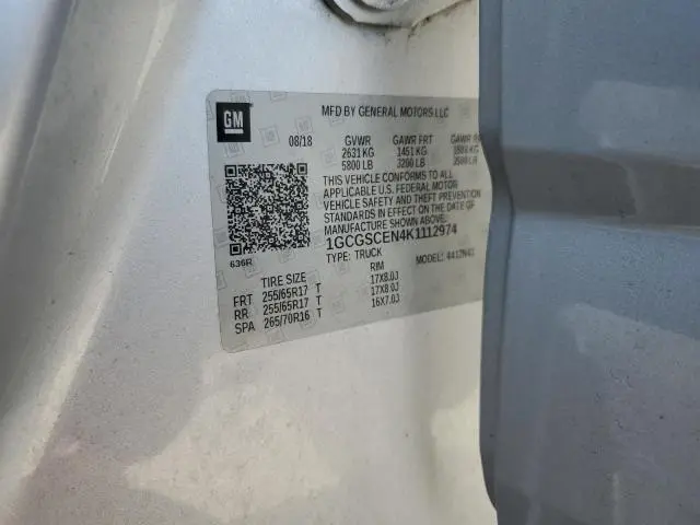 2019 CHEVROLET COLORADO LT  