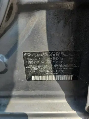 2014 HYUNDAI ELANTRA SE  