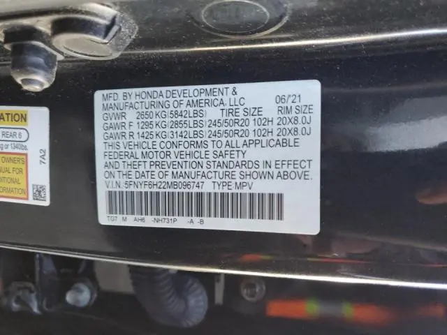 2021 HONDA PILOT SPECIAL EDITION