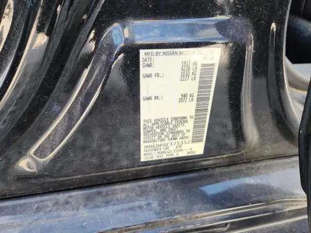 2016 NISSAN ALTIMA 2.5  