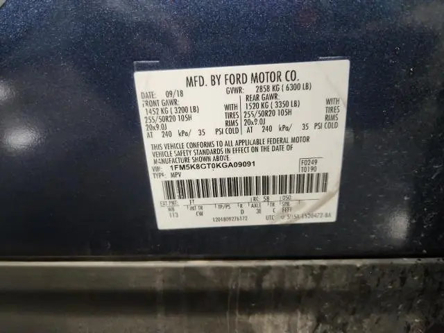 2019 FORD EXPLORER SPORT  