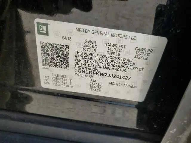 2018 CHEVROLET TRAVERSE LS  