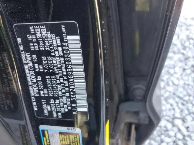 2011 HYUNDAI SANTA FE LIMITED  