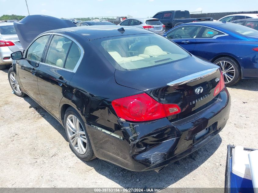 2012 INFINITI G37X  