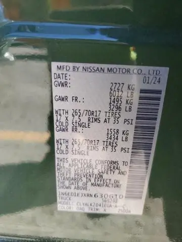 2024 NISSAN FRONTIER PRO-X  