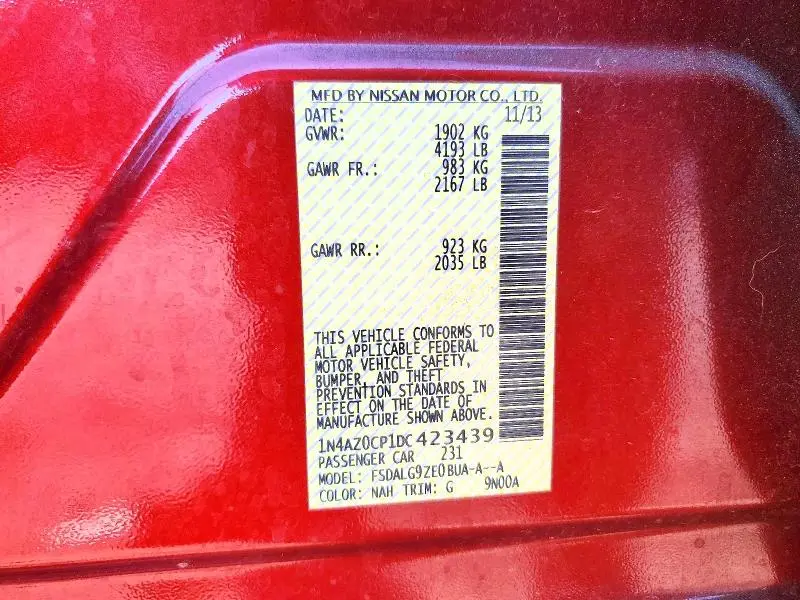 2013 NISSAN LEAF S  