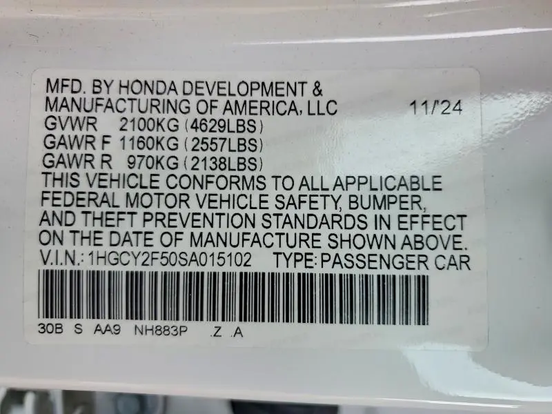 2025 HONDA ACCORD HYBRID SPORT  