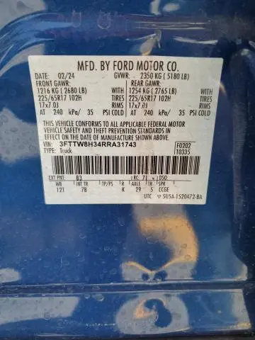 2024 FORD MAVERICK XLT  