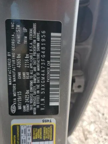 2015 KIA OPTIMA LX  
