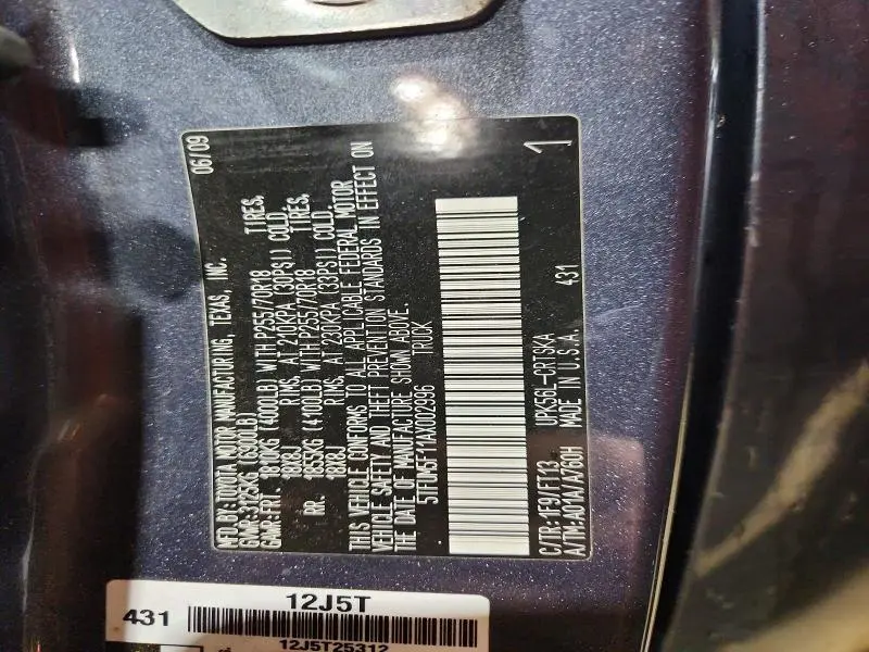 2010 TOYOTA TUNDRA GRADE  