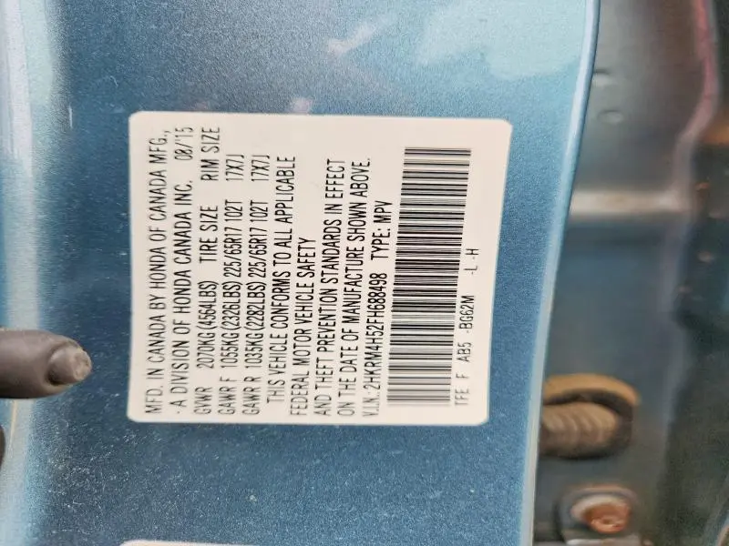 2015 HONDA CR-V EX  
