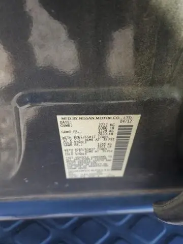 2012 NISSAN PATHFINDER S  