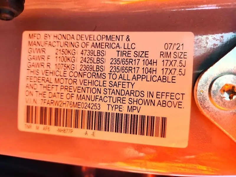 2021 HONDA CR-V SE  