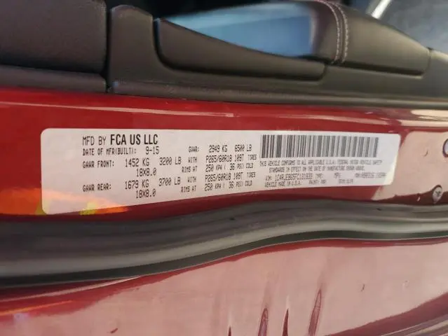 2015 JEEP GRAND CHEROKEE LIMITED  