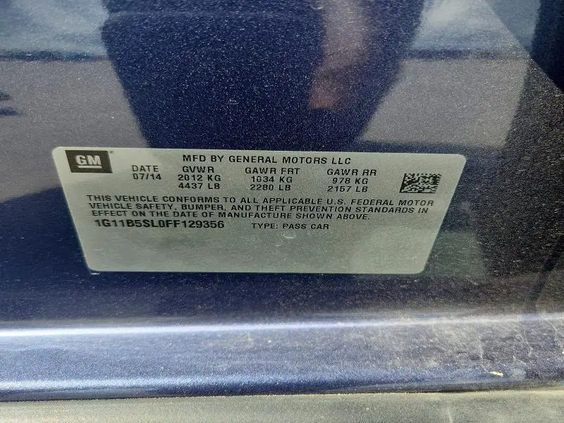 2015 CHEVROLET MALIBU LS  