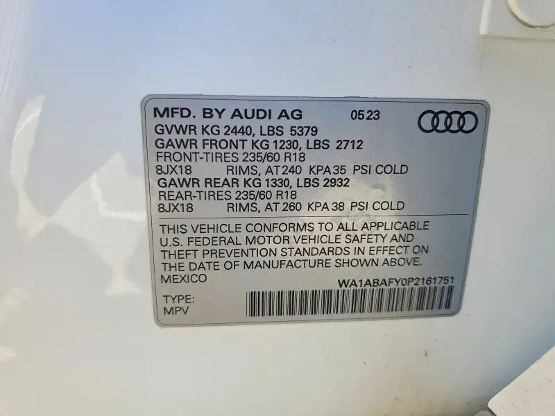 2023 AUDI Q5 PREMIUM 40  