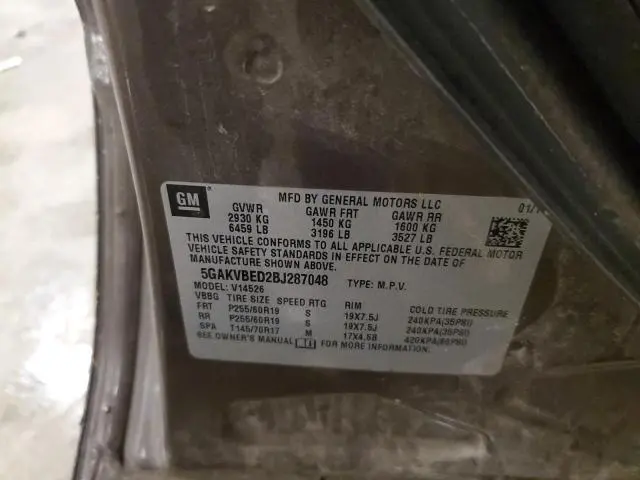 2011 BUICK ENCLAVE CXL